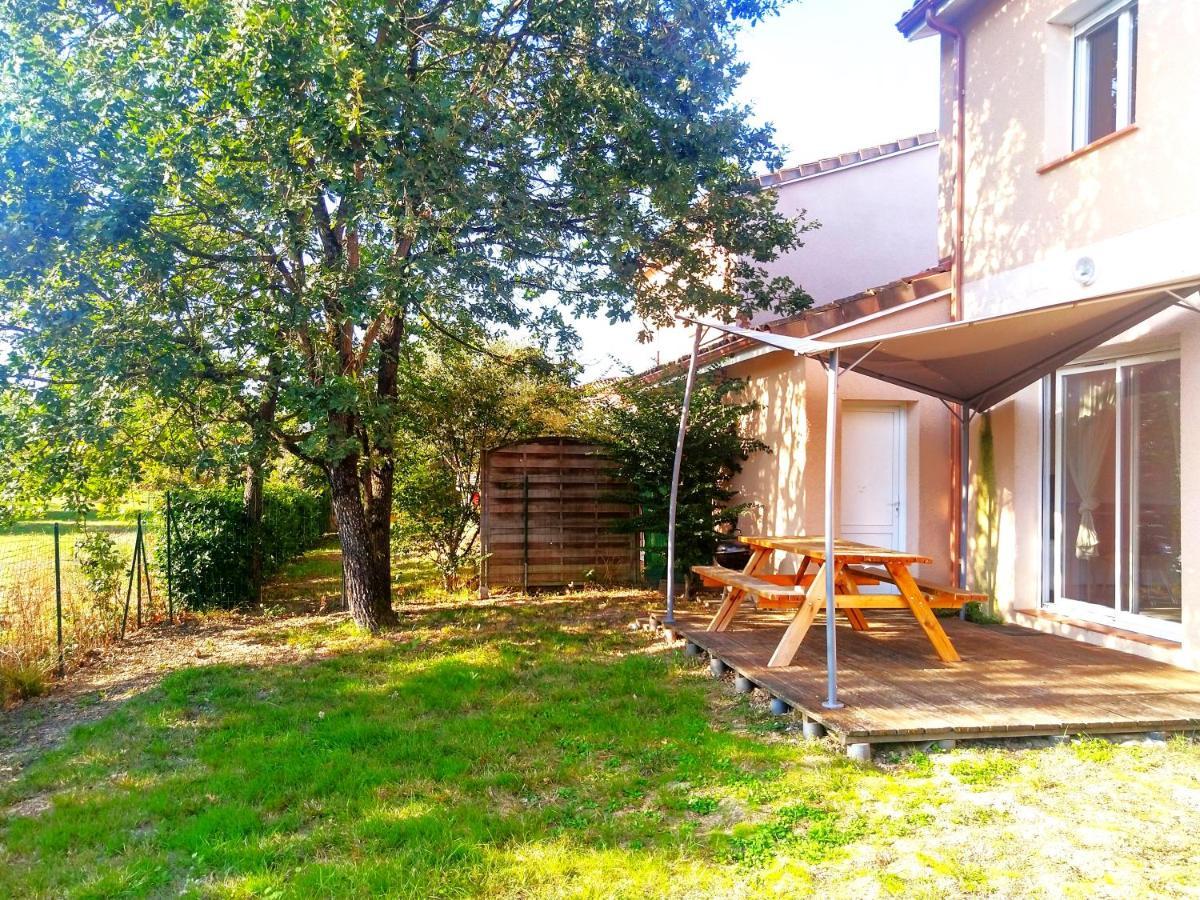 Le Clos Andree - Charmante Maison 8 Personnes - 5 Lits - Climatisation Reversible - Parking 3 Vehicules - Garage - Zone Nord Montauban - Terrasse Et Jardin Eksteriør billede